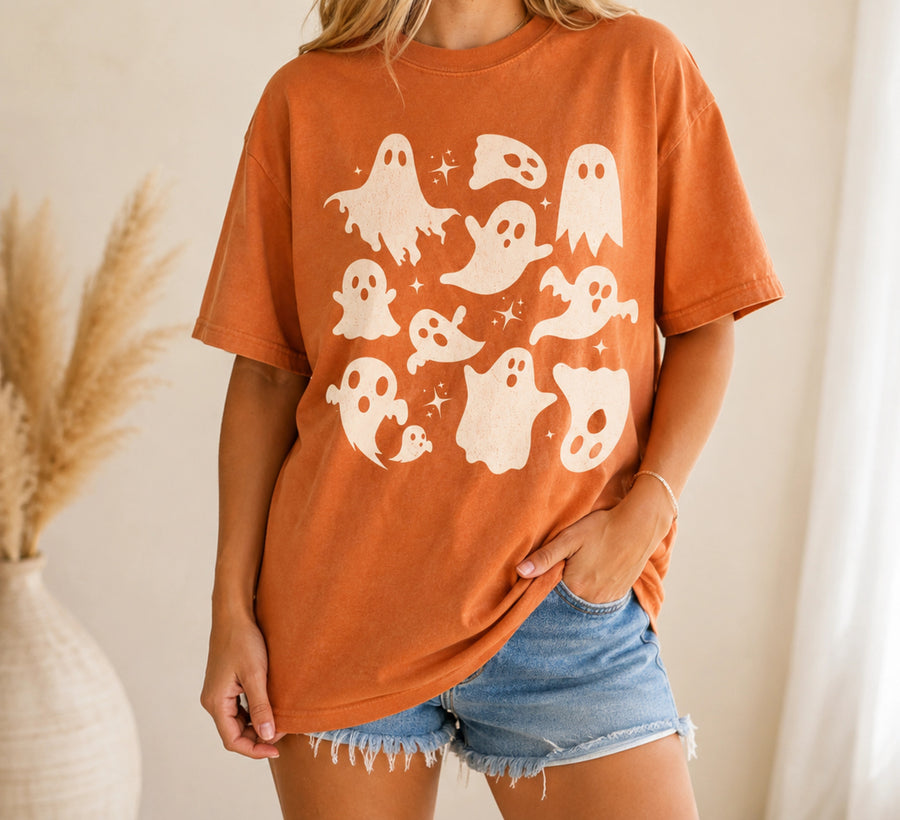 Spooky Season Ghost Graphic Tee — image 1