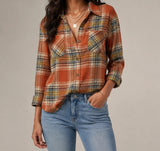 Harper Relaxed Cotton-Blend Plaid Shirt — image 1
