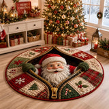 🎅 3D Santa Christmas Illusion Rug