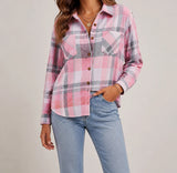 Harper Relaxed Cotton-Blend Plaid Shirt — image 2