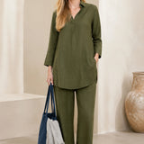 Sienna Relaxed 100% Cotton Two-Piece Set — image 3