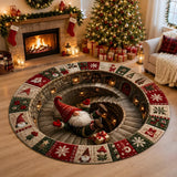 🎅 3D Santa Christmas Illusion Rug