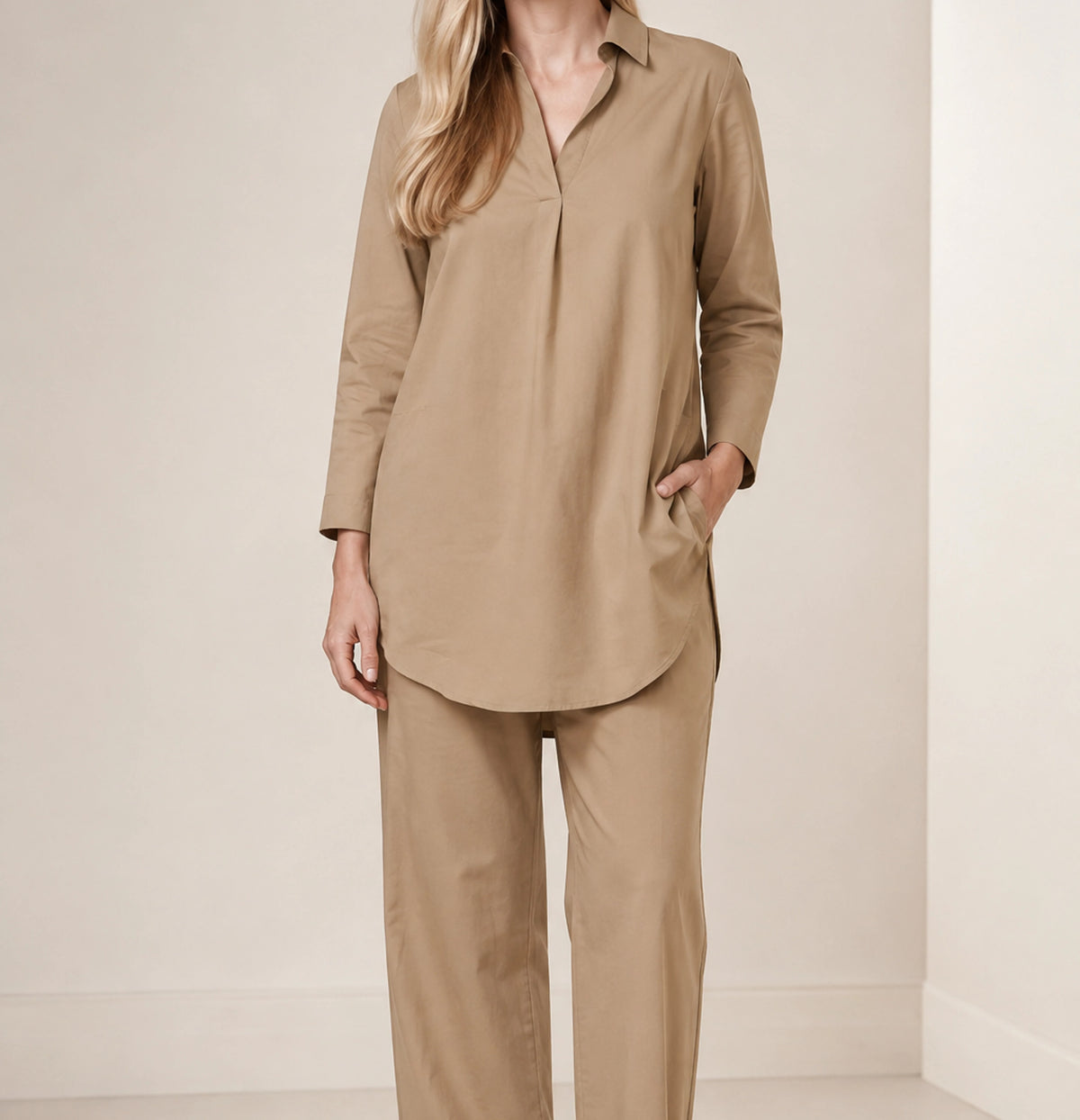 Sienna Relaxed 100% Cotton Two-Piece Set — image 4