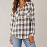 Harper Relaxed Cotton-Blend Plaid Shirt — image 4