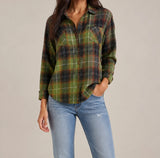 Harper Relaxed Cotton-Blend Plaid Shirt — image 5