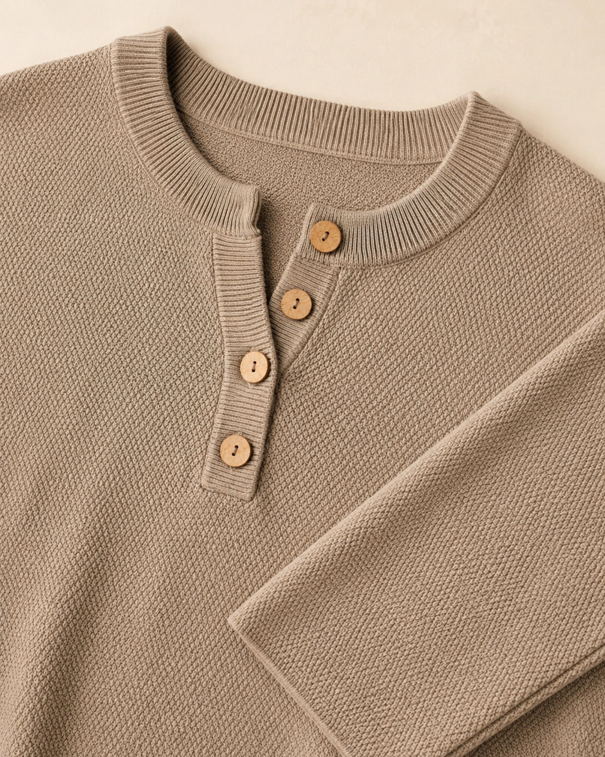 Evelyn Relaxed Henley Knit Two-Piece Set — image 5