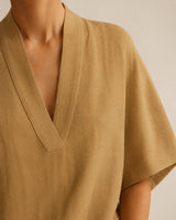 Sloane V-Neck Linen-Blend Two-Piece Set — image 7