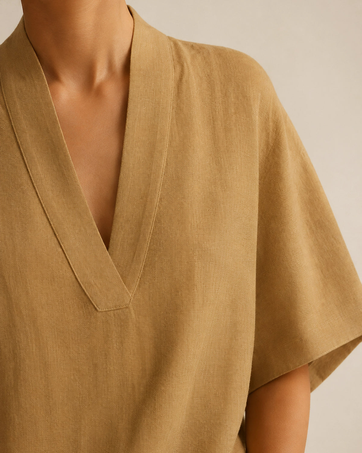Sloane V-Neck Linen-Blend Two-Piece Set — image 7