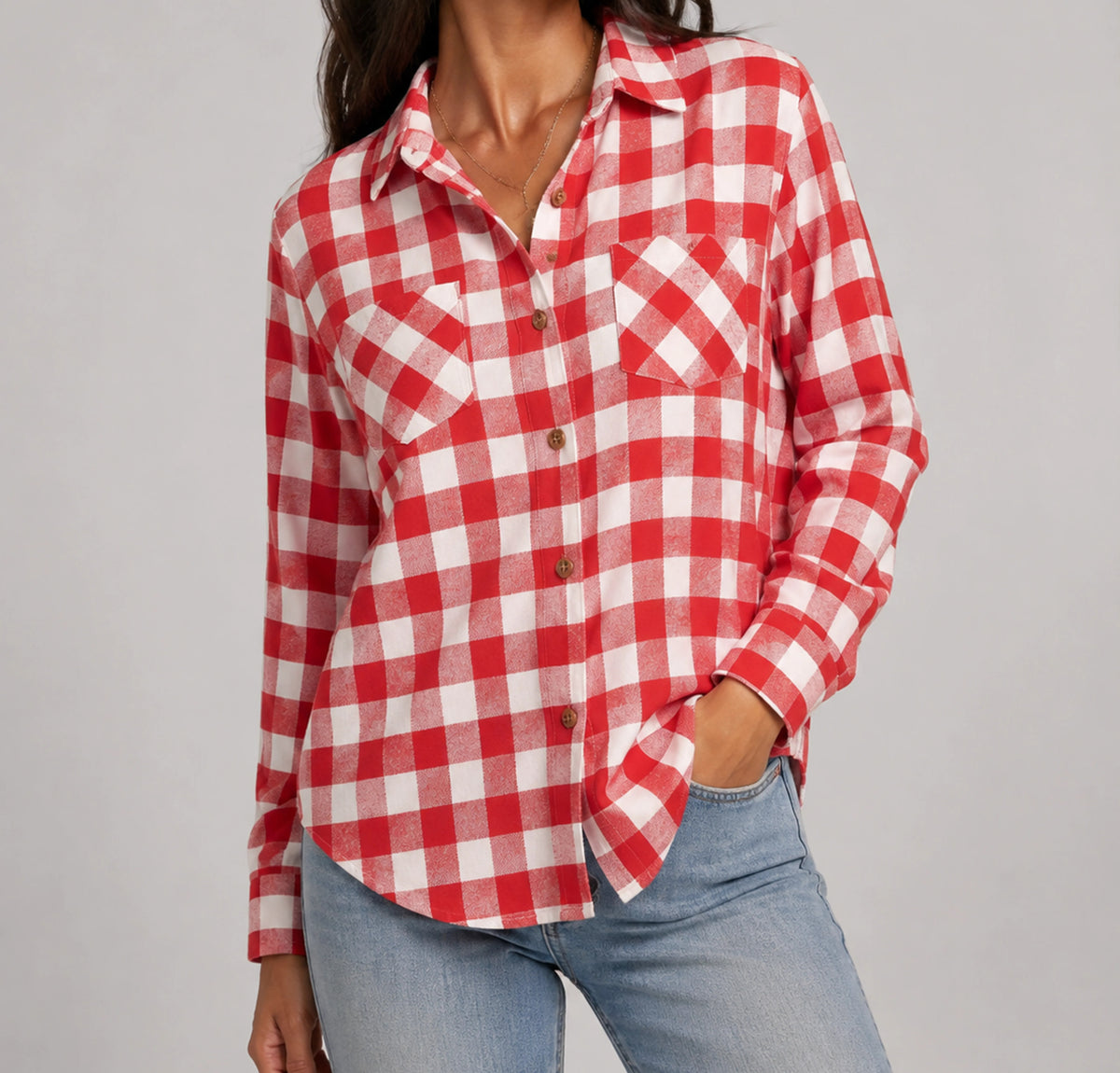 Harper Relaxed Cotton-Blend Plaid Shirt — image 8