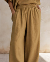 Sloane V-Neck Linen-Blend Two-Piece Set — image 8
