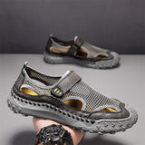 ⏰Last Day! 60% OFF 🔥Men's   Cowhide Breathable Mesh Sandals