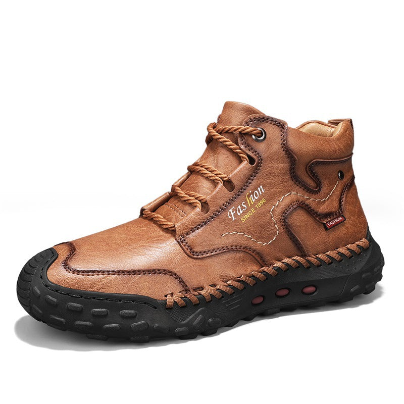 Men's Cowhide Composite-Toe Work Shoes