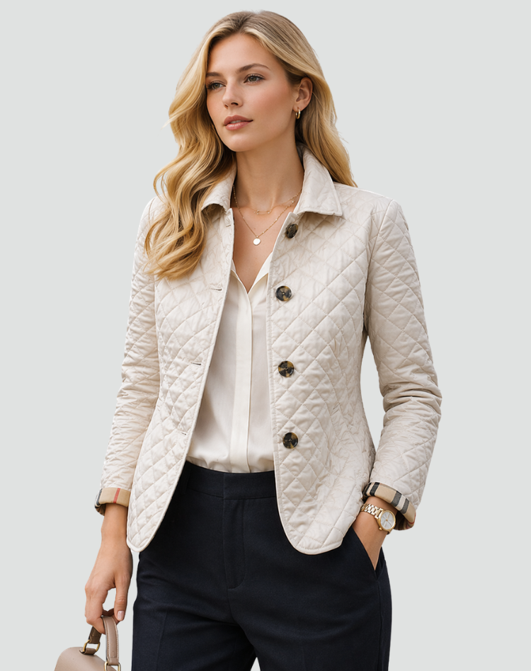 Women's Lightweight Quilted Button-Front Jacket