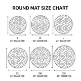 💀Christmas Eve-themed 3D Quilted Round Mat🎄