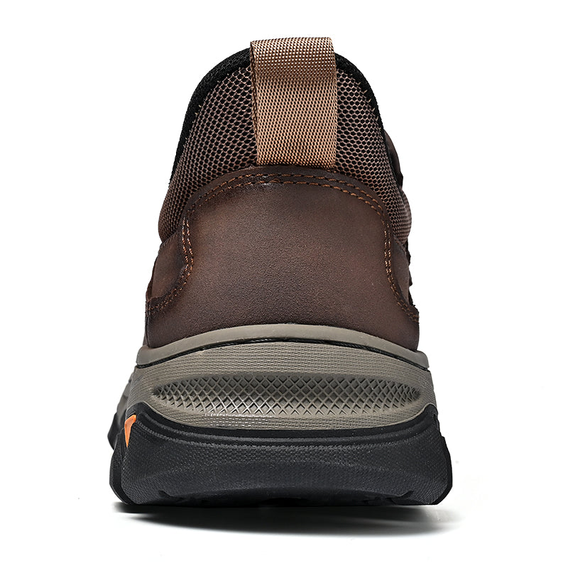 Men's Easy-On Genuine Leather Slip-On Walking Shoes