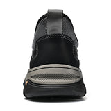 Men's Easy-On Genuine Leather Slip-On Walking Shoes