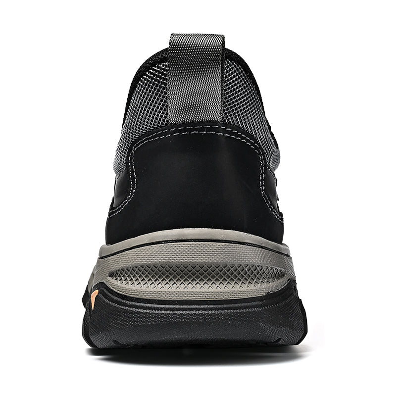 Men's Easy-On Genuine Leather Slip-On Walking Shoes