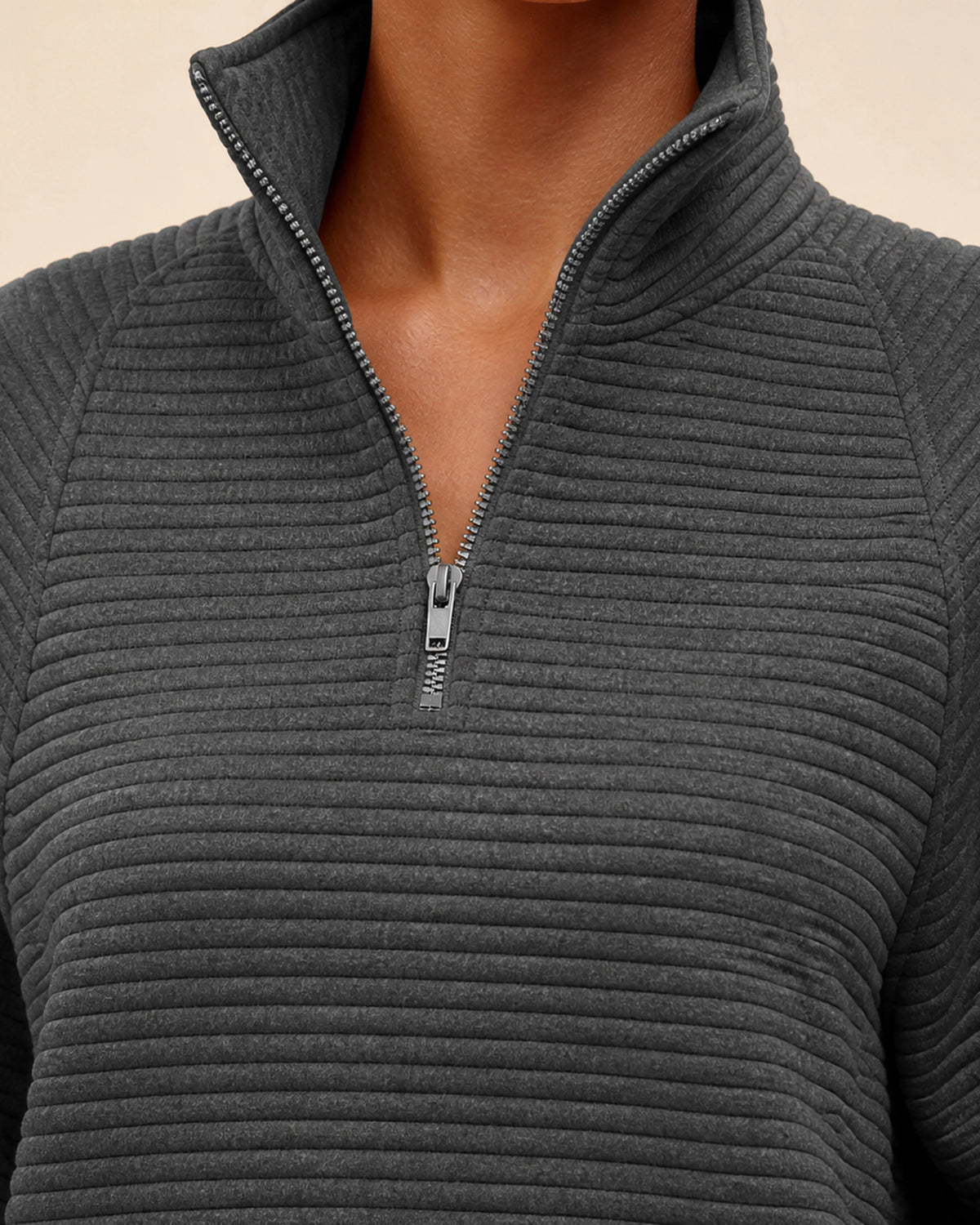 Avery Ribbed Half-Zip Pullover — image 11