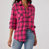 Harper Relaxed Cotton-Blend Plaid Shirt — image 12