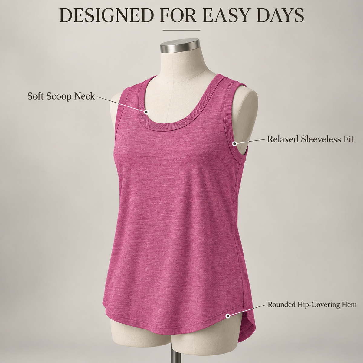 Evelyn Everyday Longline Tank