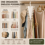 👚 12-Hook Rotating Closet Organizer – Save Space & Keep Accessories Organized