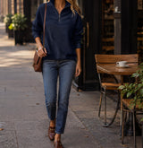 Avery Ribbed Half-Zip Pullover — image 15