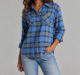 Harper Relaxed Cotton-Blend Plaid Shirt — image 16