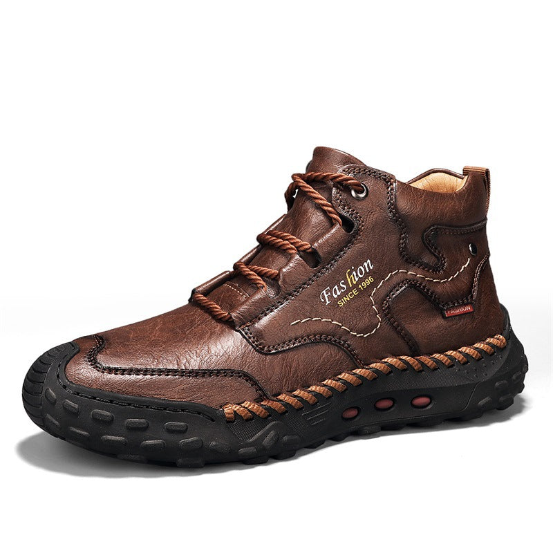 Men's Cowhide Composite-Toe Work Shoes