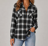 Harper Relaxed Cotton-Blend Plaid Shirt — image 17