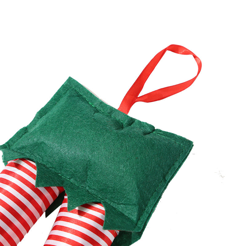 🎅 Santa & Elf Legs Trunk Decoration