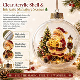 🎄🔮Light-Up Christmas Diorama Ornament – A Tiny Winter Wonderland🔮🎊