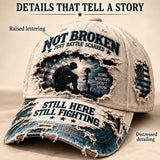 🧢 Veteran PTSD Awareness Baseball Cap – 100% Cotton