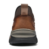 Men's Easy-On Genuine Leather Slip-On Walking Shoes