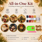 🎁🎄DIY Diamond Painting Christmas Ornaments Kit - Holiday Home Decor (6/12 Pcs)
