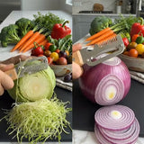 🔪3-in-1 Multifunctional Stainless Steel Vegetable & Fruit Peeler