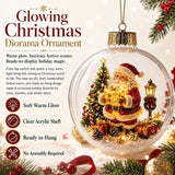 🎄🔮Light-Up Christmas Diorama Ornament – A Tiny Winter Wonderland🔮🎊