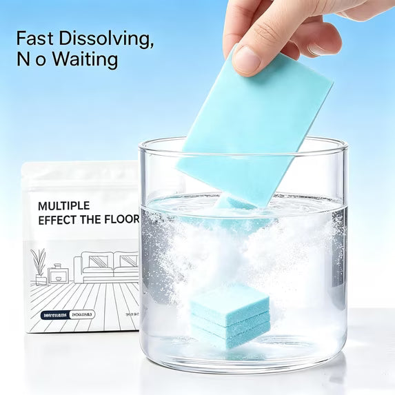 Multi-Effect Dissolvable Floor Cleaning Sheets – Deep Clean, Shine & Deodorize