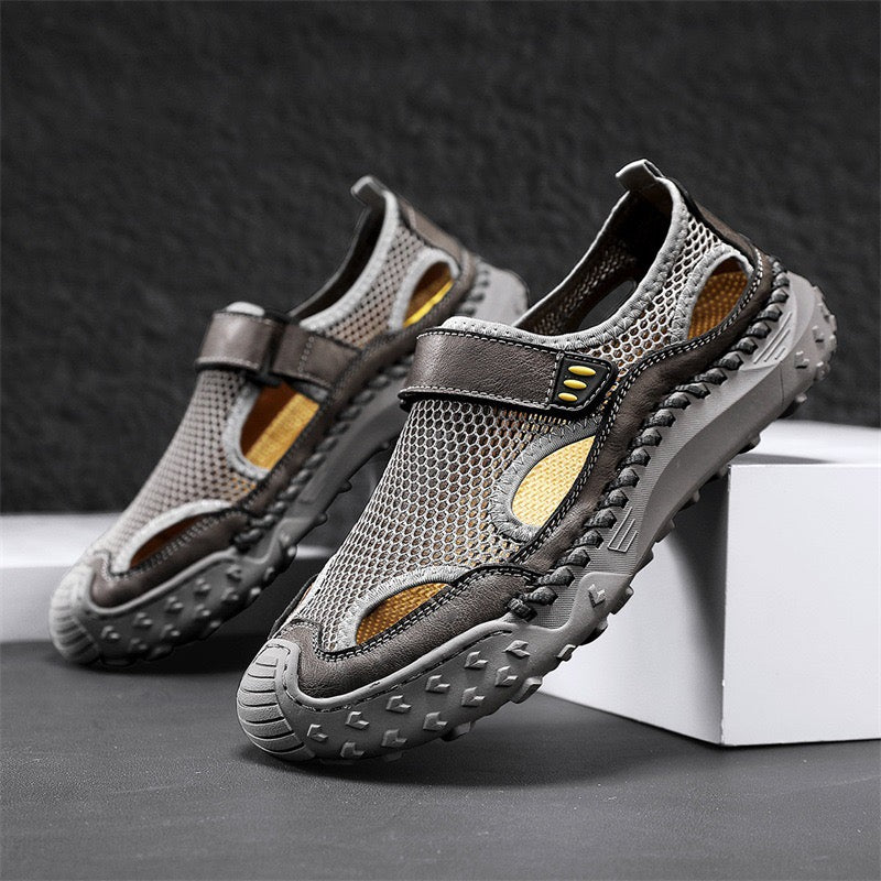 ⏰Last Day! 60% OFF 🔥Men's   Cowhide Breathable Mesh Sandals