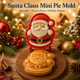🎄 9-Design Christmas Mini Pie Mold Collection | Reusable Embossed Molds for Shaping Detailed Santa, Snowman, Reindeer, Tree & Holiday Pies 🥧✨