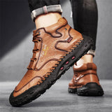 Men's Cowhide Composite-Toe Work Shoes