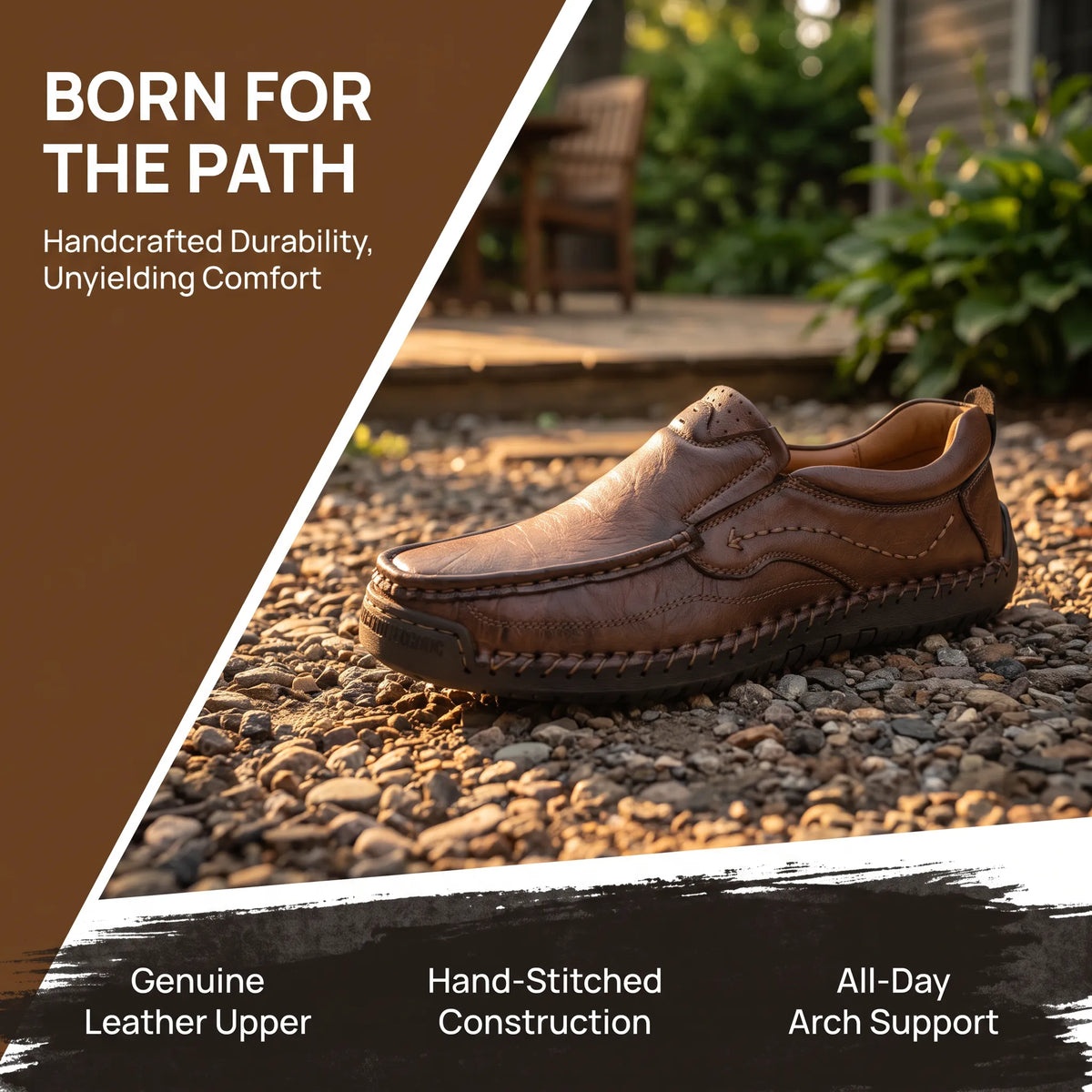 Men’s Full Grain Leather Orthopedic Loafers