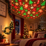 🎄Flexible USB Christmas Tree Projection Lamp - Festive Atmosphere Night Light (Includes 6 Slides)