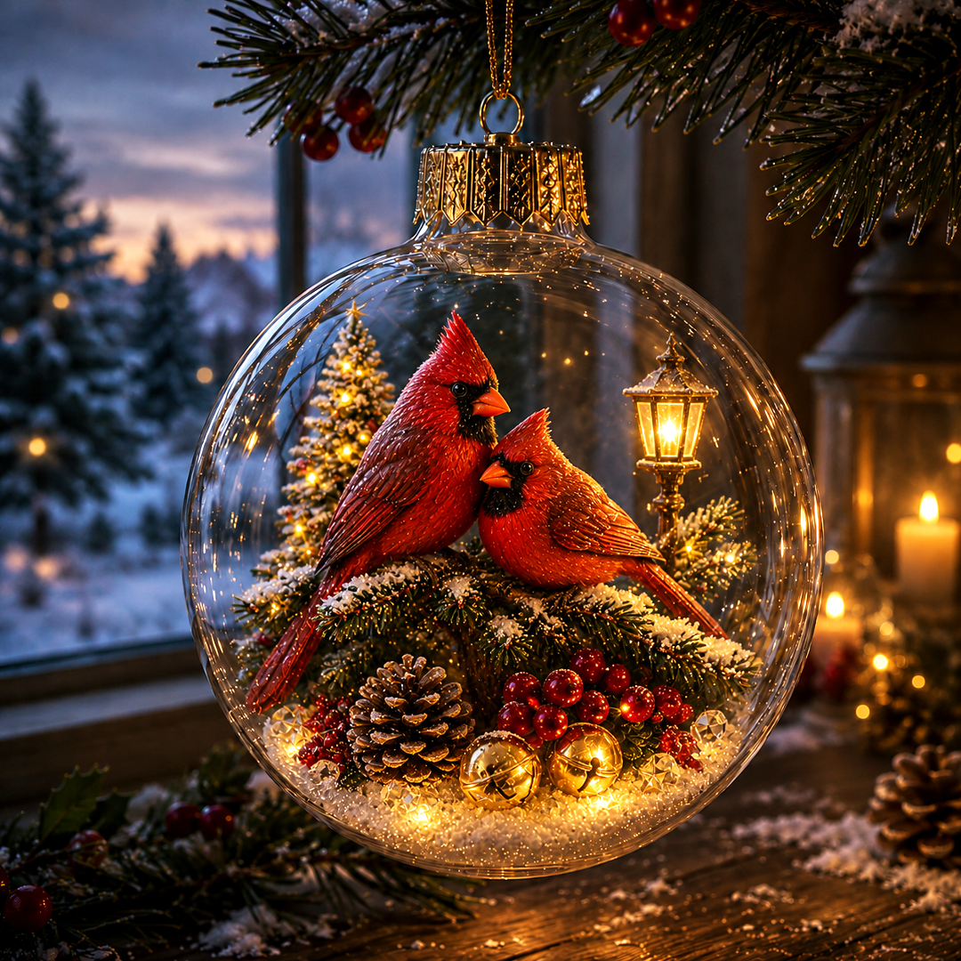 🎄🎄Limited time 50% OFF -✨ Glowing Christmas Story Ornament – Light-Up Mini Holiday Scene