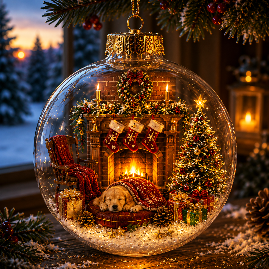 🎄🎄Limited time 50% OFF -✨ Glowing Christmas Story Ornament – Light-Up Mini Holiday Scene