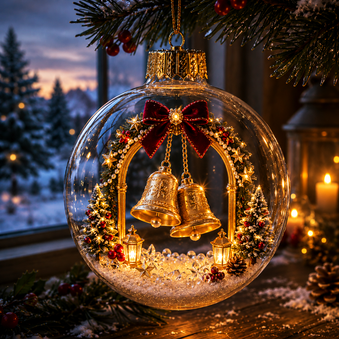 🎄🎄Limited time 50% OFF -✨ Glowing Christmas Story Ornament – Light-Up Mini Holiday Scene
