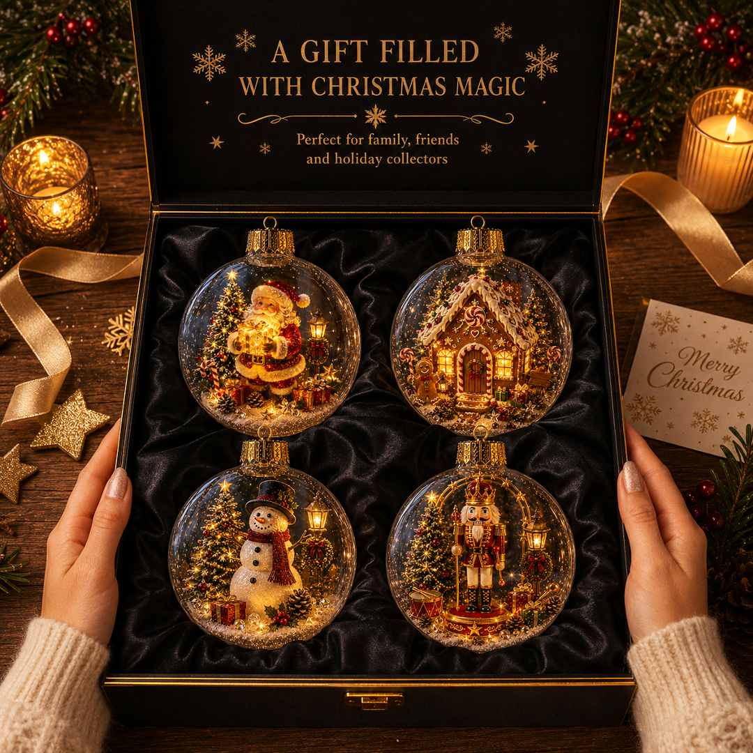 🎄🎄Limited time 50% OFF -✨ Glowing Christmas Story Ornament – Light-Up Mini Holiday Scene