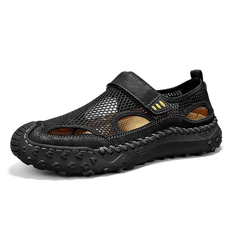 ⏰Last Day! 60% OFF 🔥Men's   Cowhide Breathable Mesh Sandals