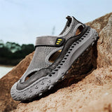 ⏰Last Day! 60% OFF 🔥Men's   Cowhide Breathable Mesh Sandals