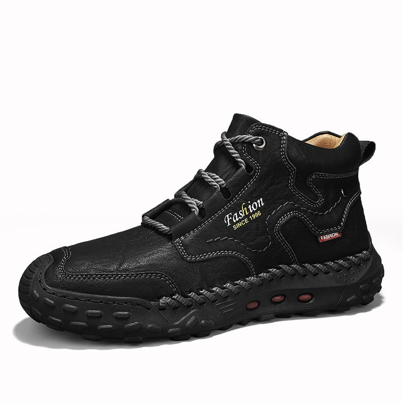 Men's Cowhide Composite-Toe Work Shoes