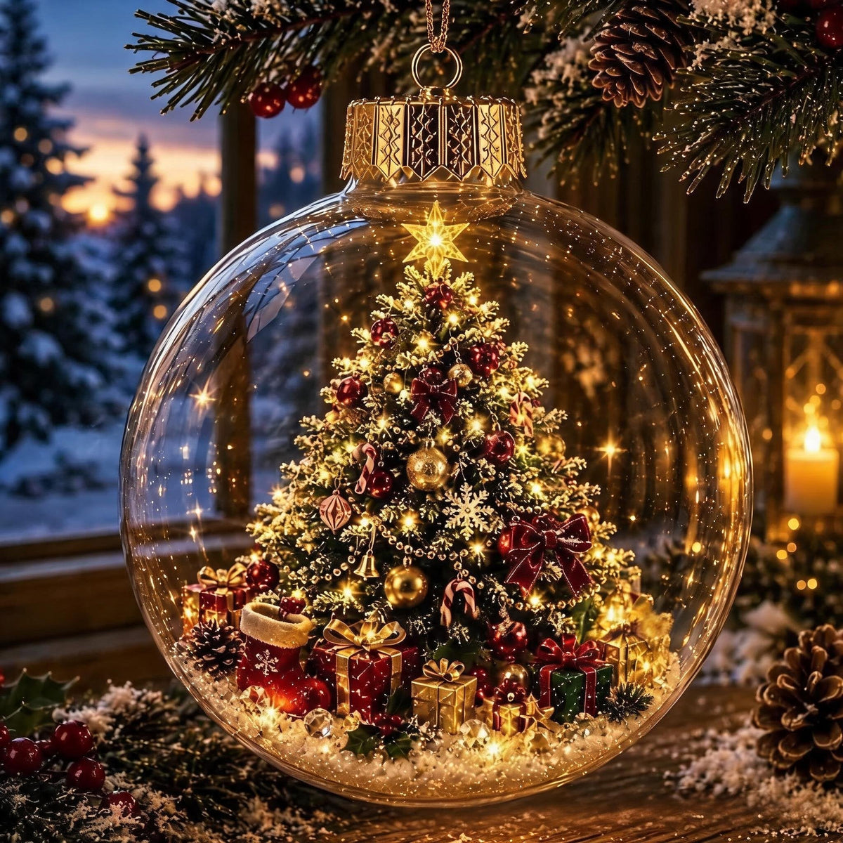 🎄🎄Limited time 50% OFF -✨ Glowing Christmas Story Ornament – Light-Up Mini Holiday Scene